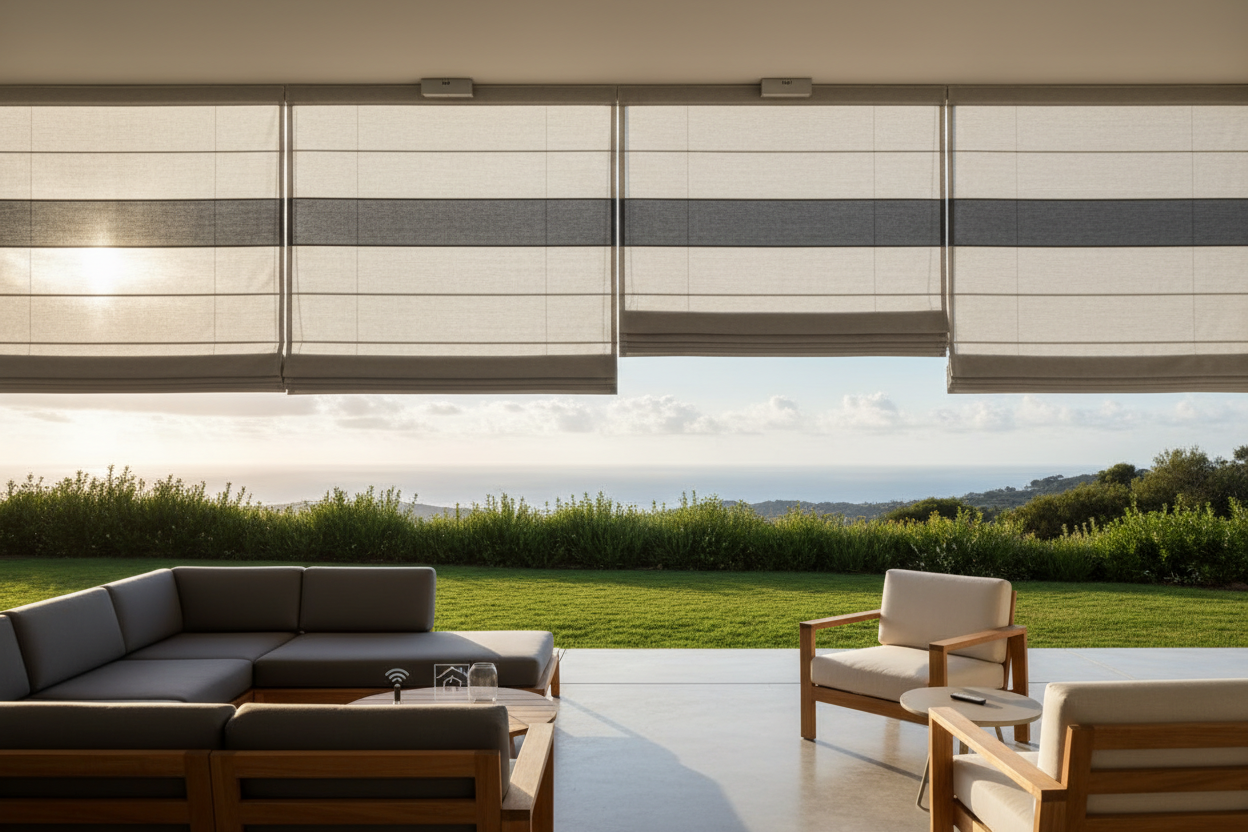 Can Exterior Roman Shades Actually Survive a Windy Patio?