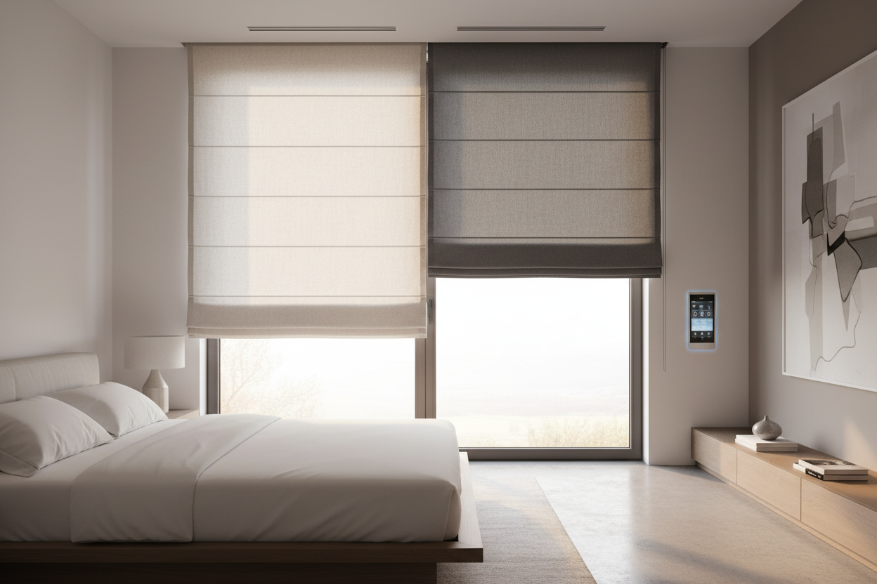 Stop Stacking Curtains: The Magic of a Double Roman Shade