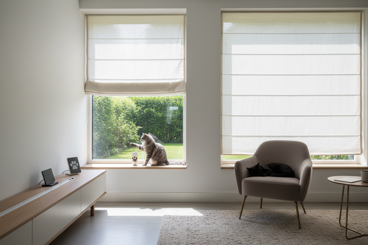 My Cats Ruined 3 Sets of Blinds Before I Found the Best Roman Shades