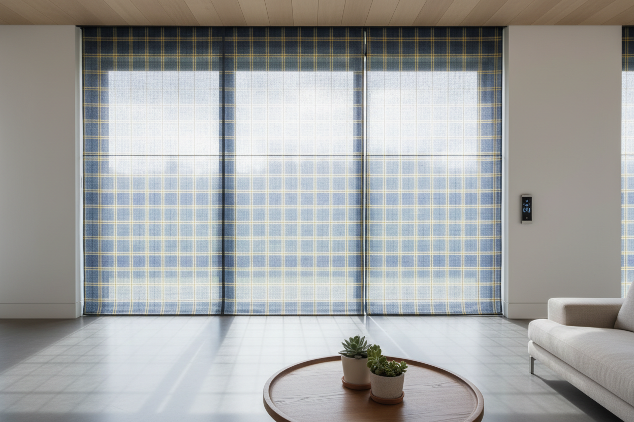 Why My Favorite Smart Home Upgrade Is a Traditional Plaid Roman Shade