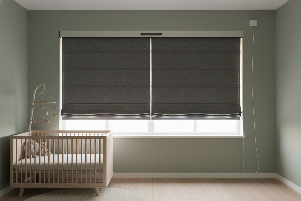 Your Curtains Are Waking the Baby: The Nursery Roman Shade Fix