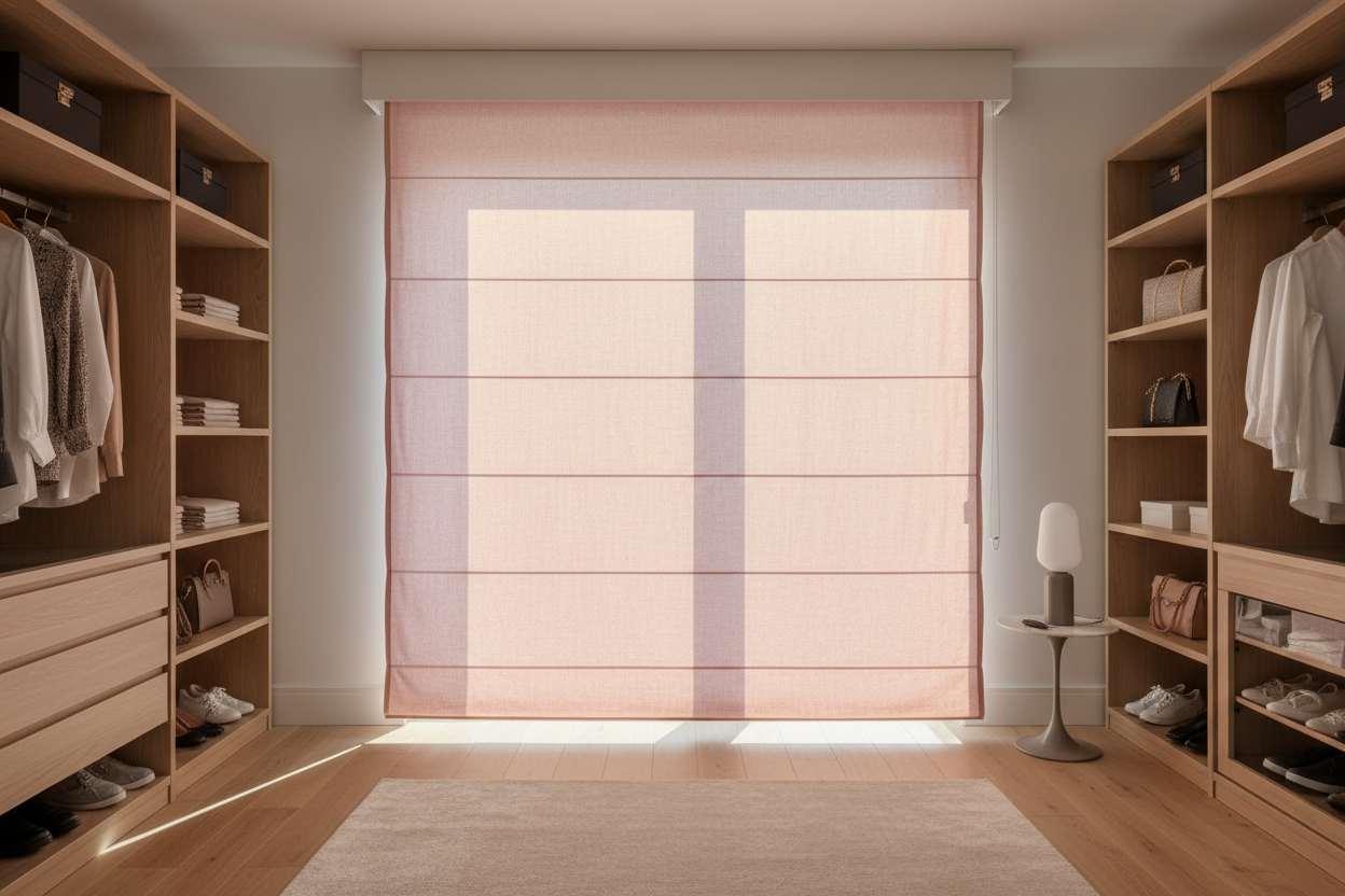 I Automated Pink Roman Shades in My Closet (And I Have Notes)