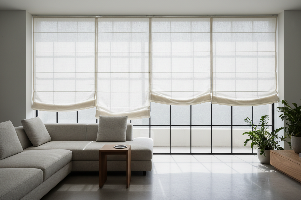 I Fixed My Squeaking Motor by Swapping the Rings for Roman Shades