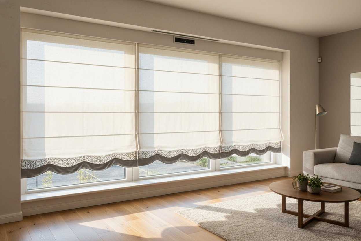 Is a Roman Shade With Trim Actually Better for Smart Motors?