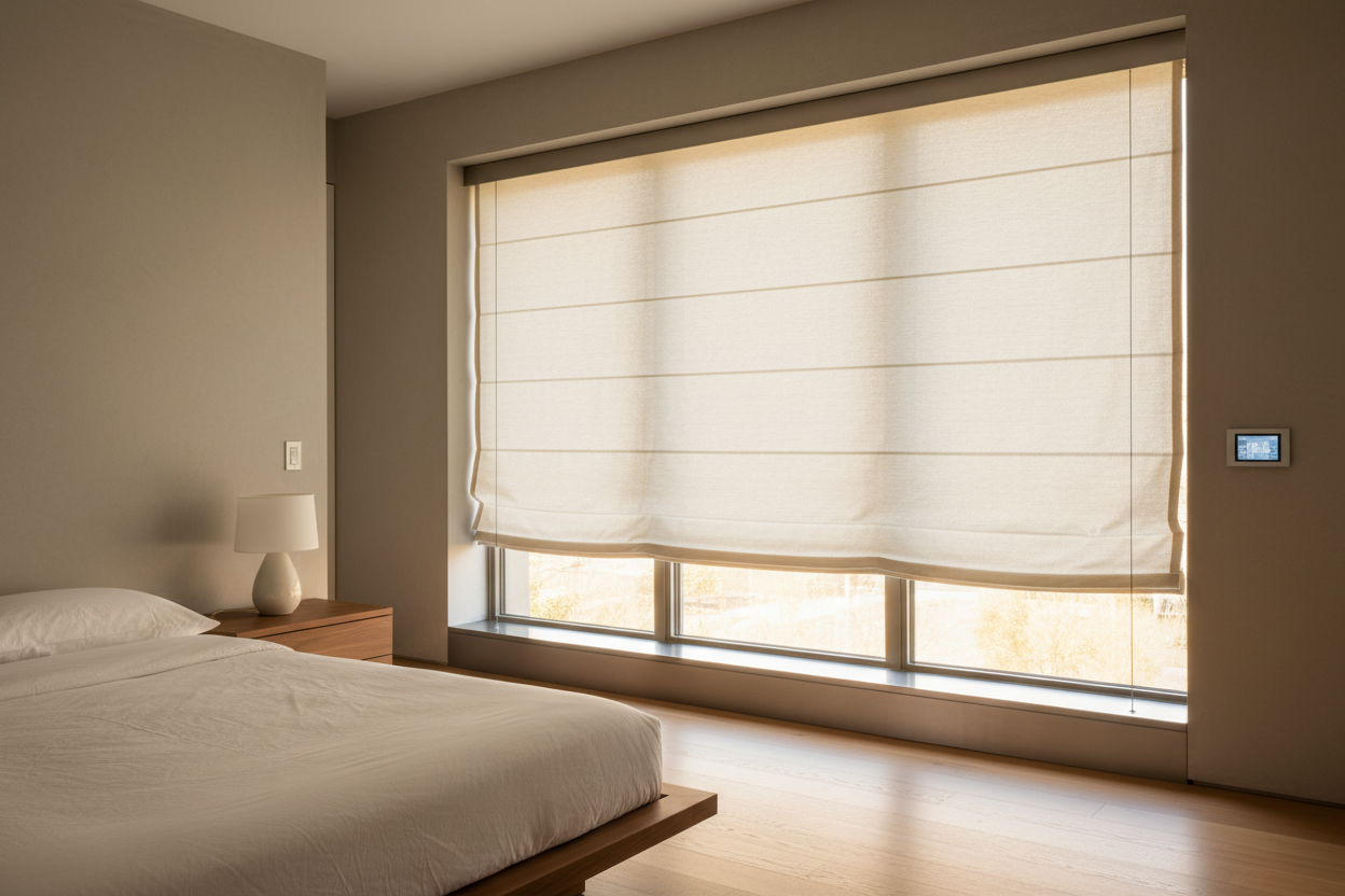 My Partner Demanded Graber Roman Shades (So I Automated Them)