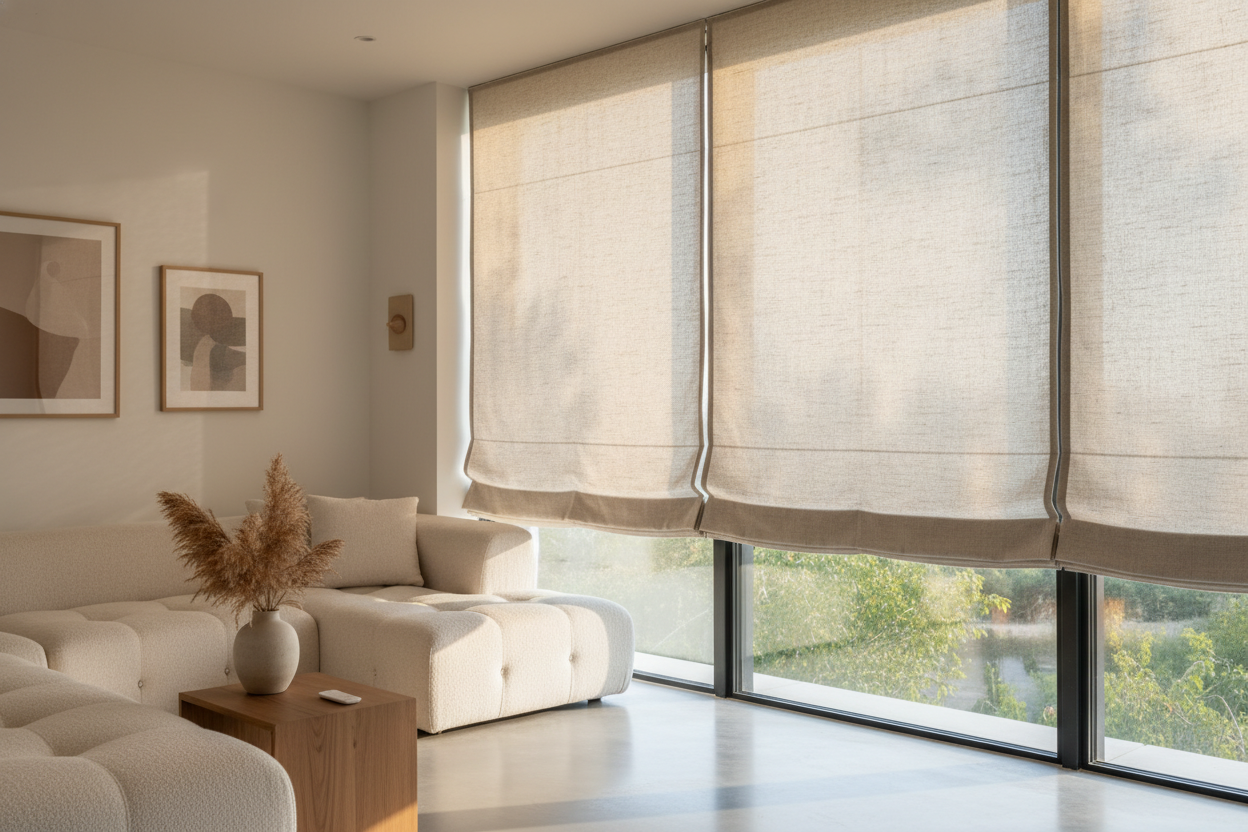 I Ditched Plastic for Roman Shades Natural Fiber (And You Should Too)