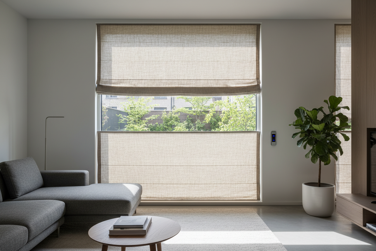 Living in a Fishbowl? The Best Top Down Bottom Up Roman Shades Fix It