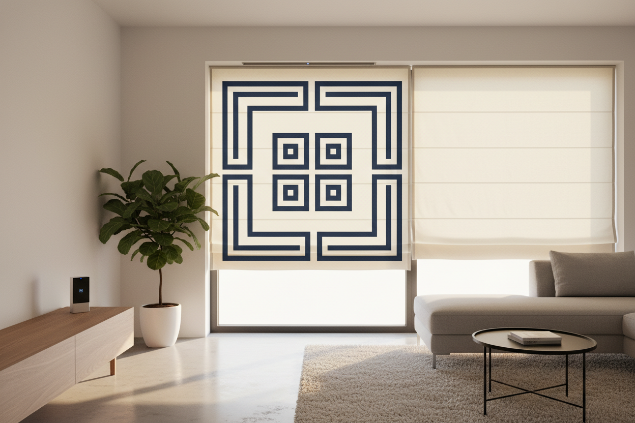 Why a Greek Key Roman Shade Will Expose Your Cheap Smart Motor