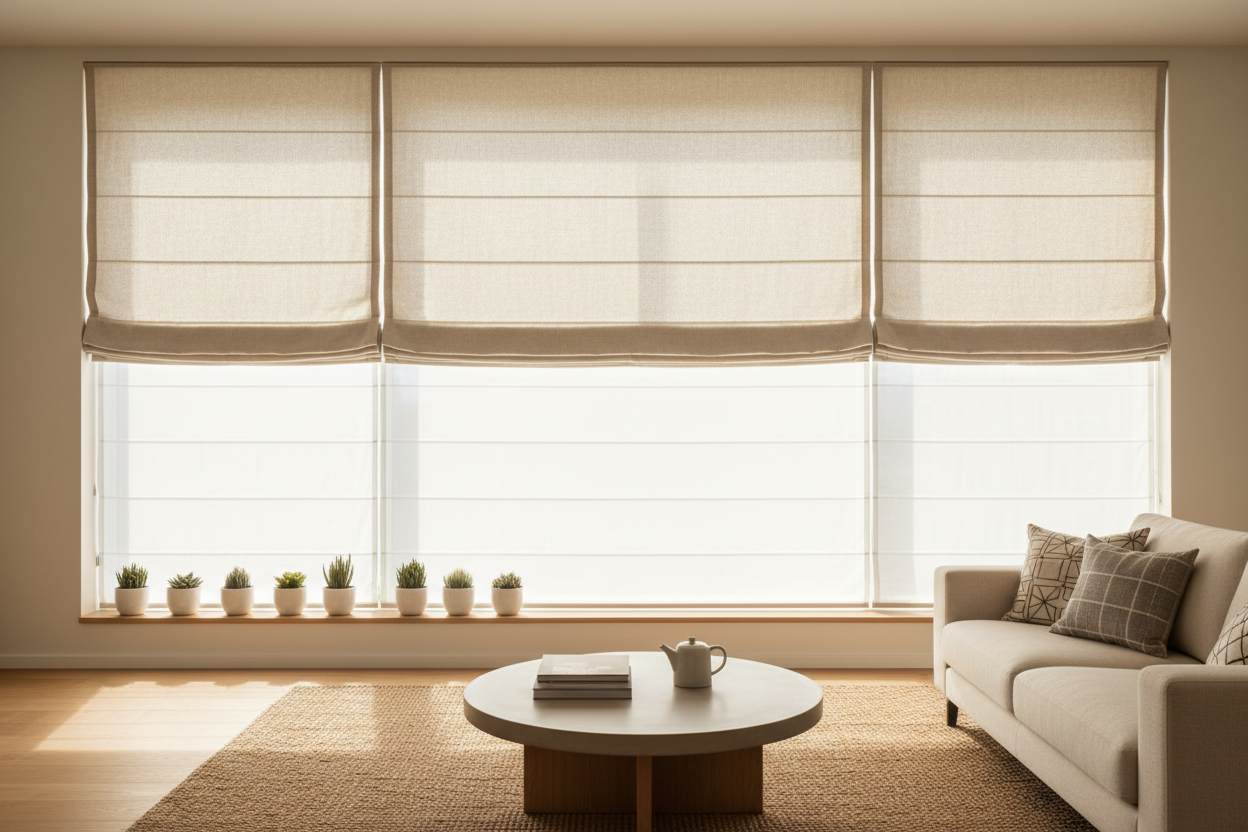 Why I Ditched Inside Mounts for DIY Outside Mount Roman Shades