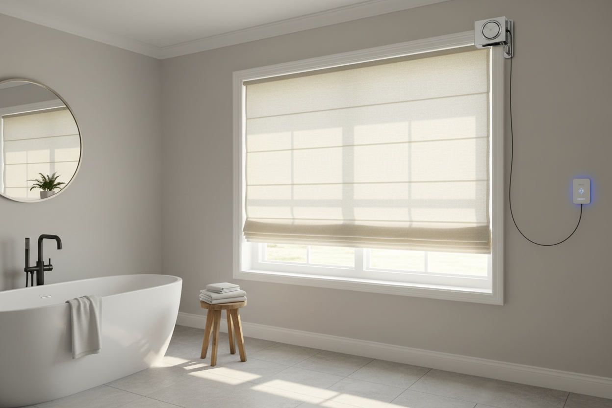My First Smart Bathroom Roman Shade Died in a Month (Here's Why)