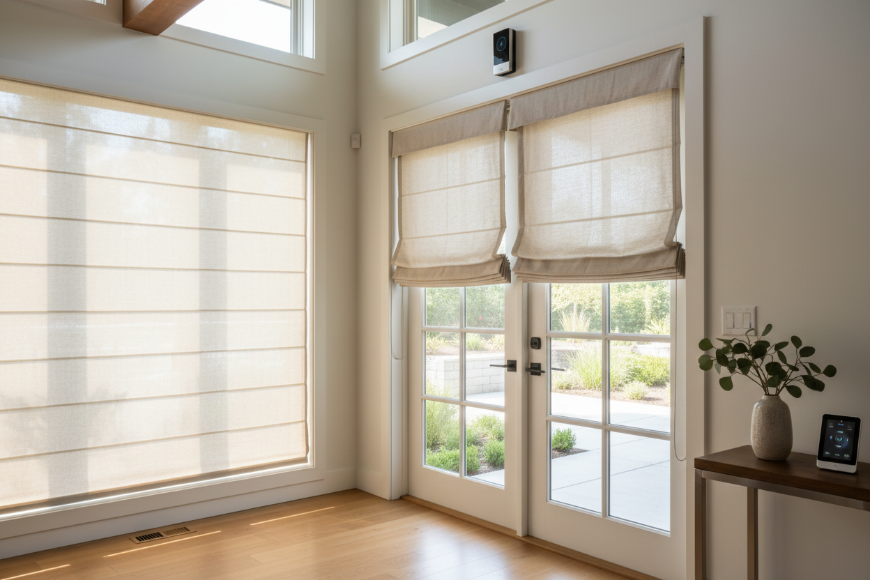 How I Synced a Door Roman Shade to My Video Doorbell