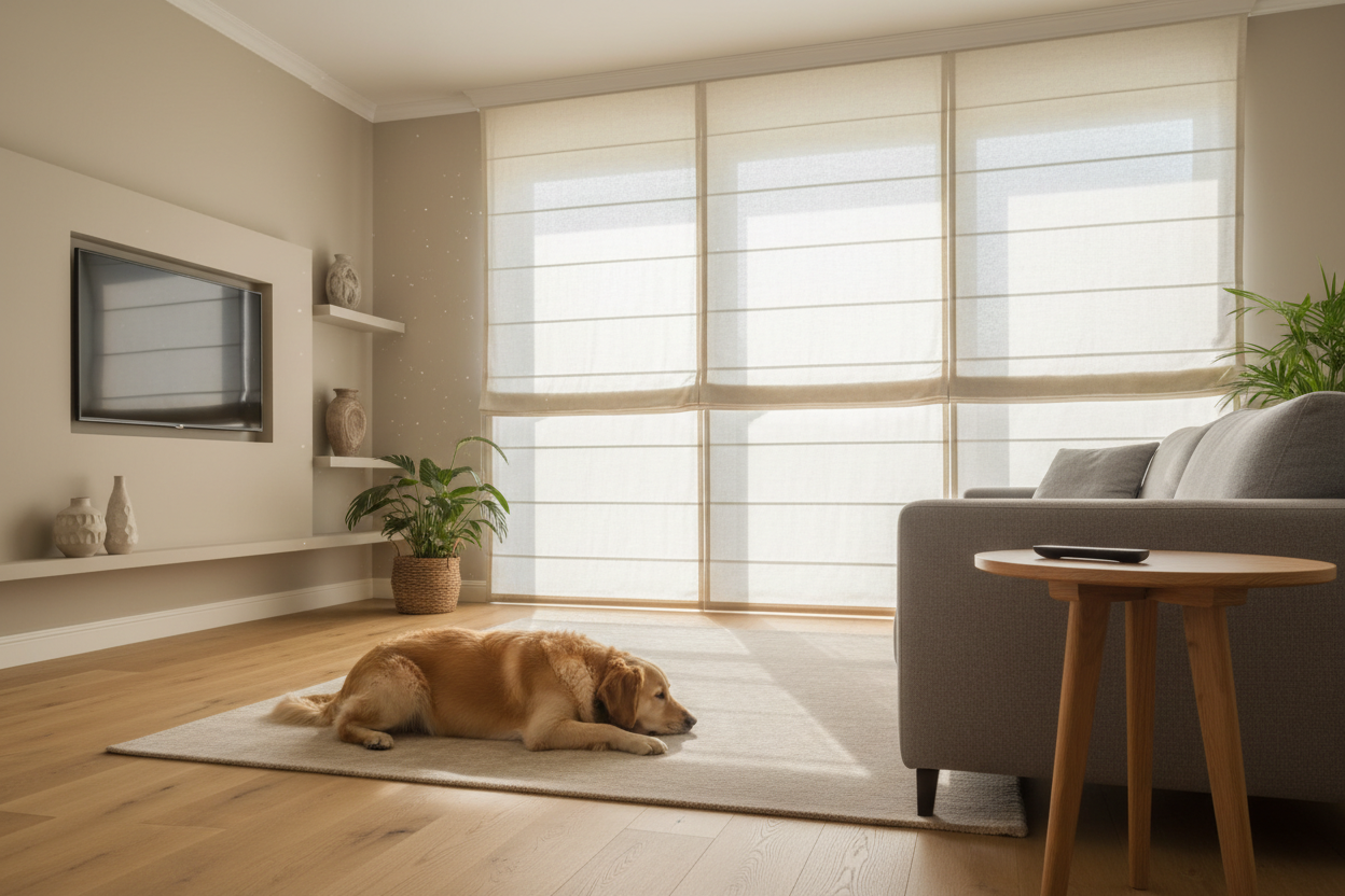 My Dog Ruined 3 Roller Shades (Enter Smart Living Room Roman Blinds)