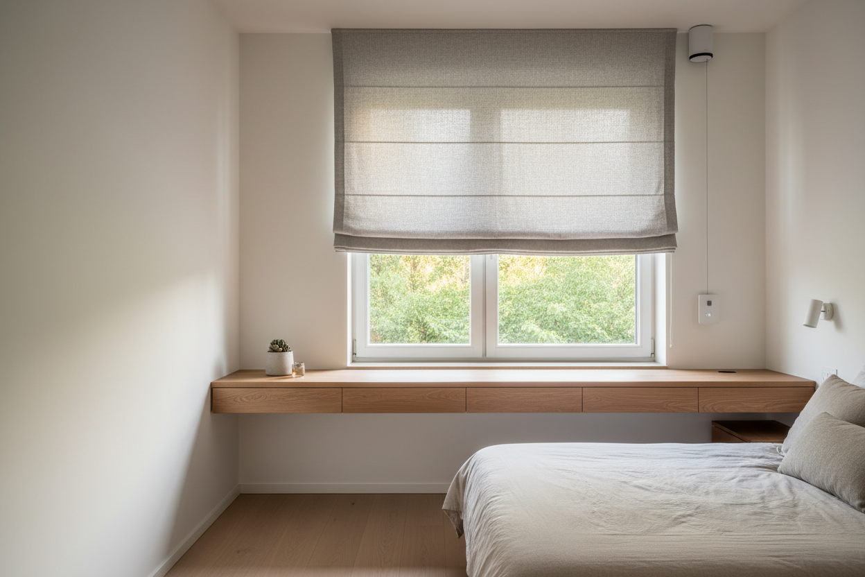 I Crammed Smart Motors Into Roman Blinds for Small Windows (Here's How)