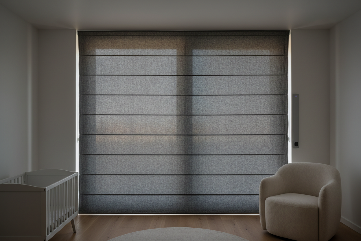 My Toddler Woke Up at 5 AM Until I Automated Room Darkening Roman Blinds