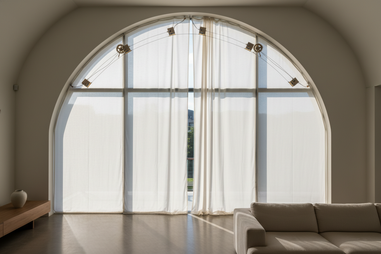 Why My Arch Top Roman Shades Were a Smart Home Nightmare (At First)