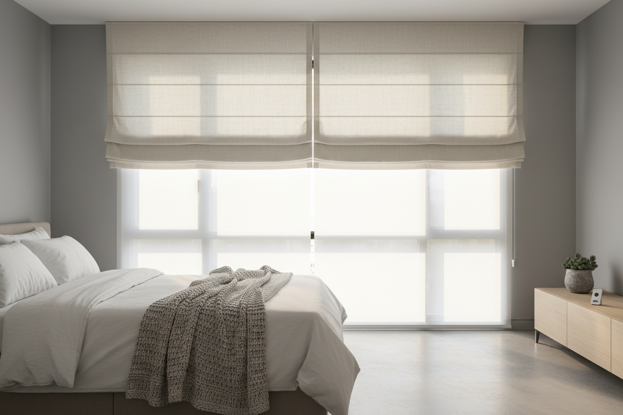 I Hid My Ugliest Smart Motors Behind a Simple Roman Valance