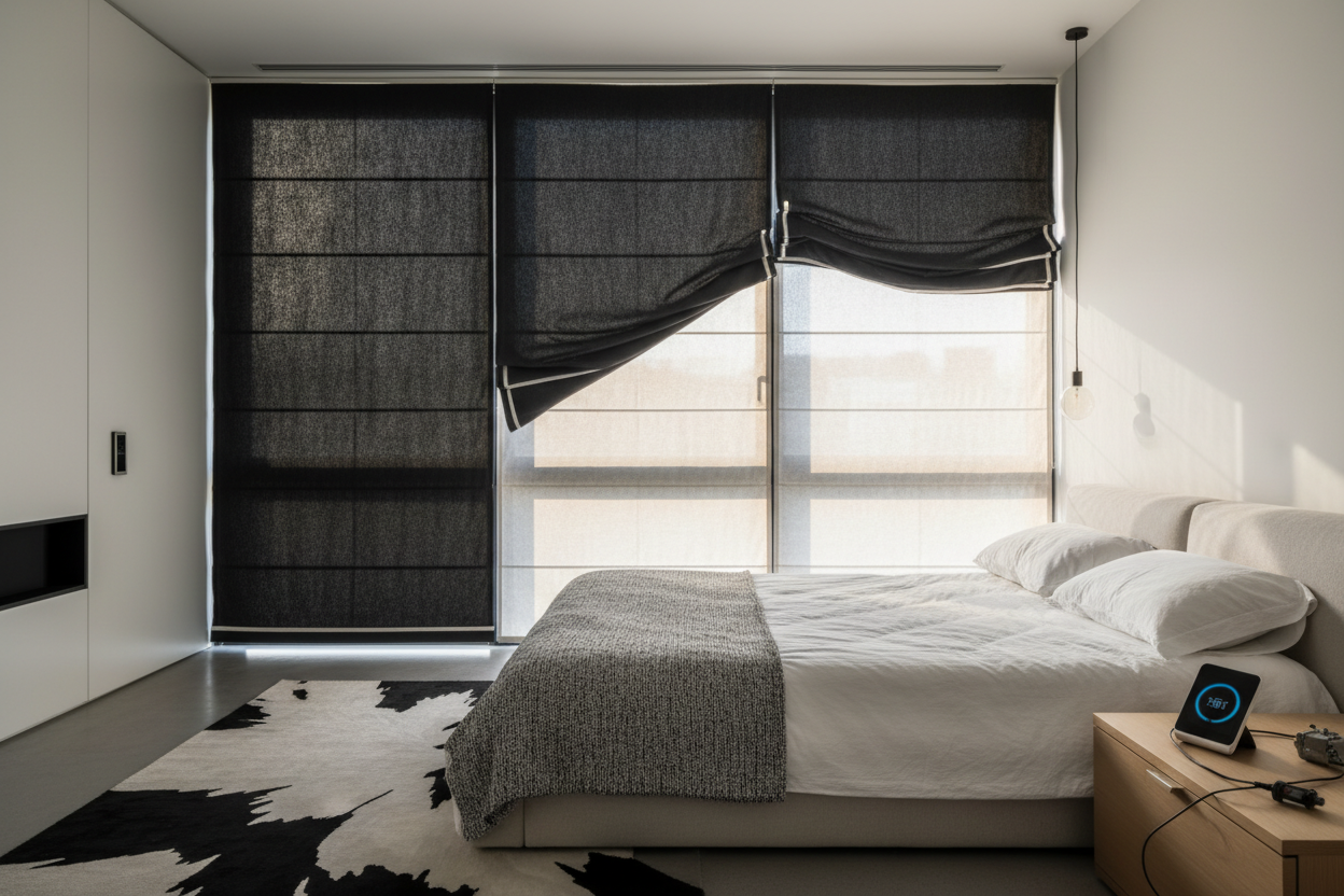 I Installed Roman Shades Black—And Promptly Fried My Motors