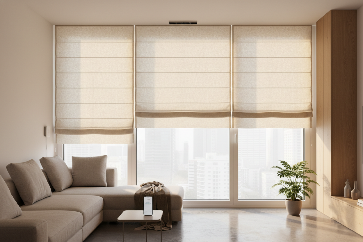My High-Tech Privacy Fortress Uses Shockingly Affordable Roman Shades