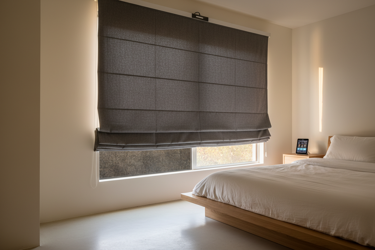 I Built DIY Blackout Roman Shades (And Fried 3 Smart Motors)