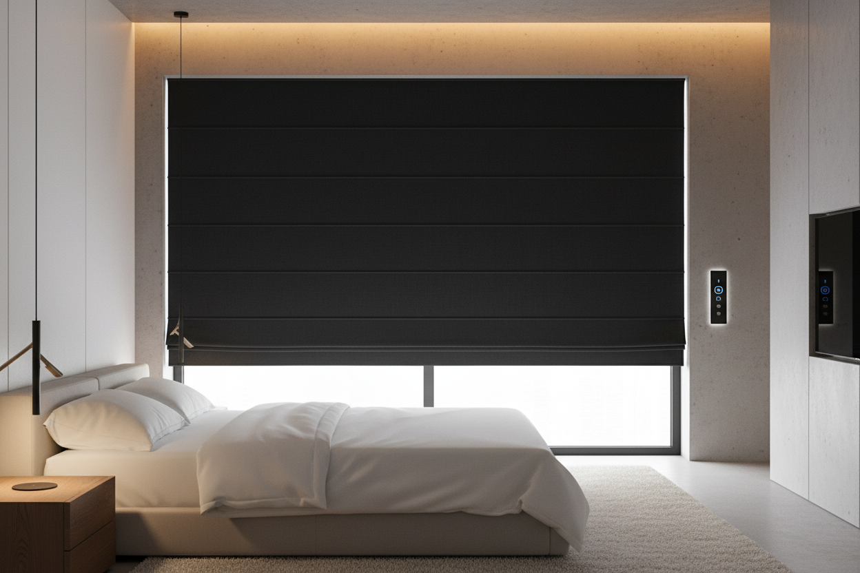 I Love My Black Cordless Roman Shades (But I'll Never Touch Them Again)