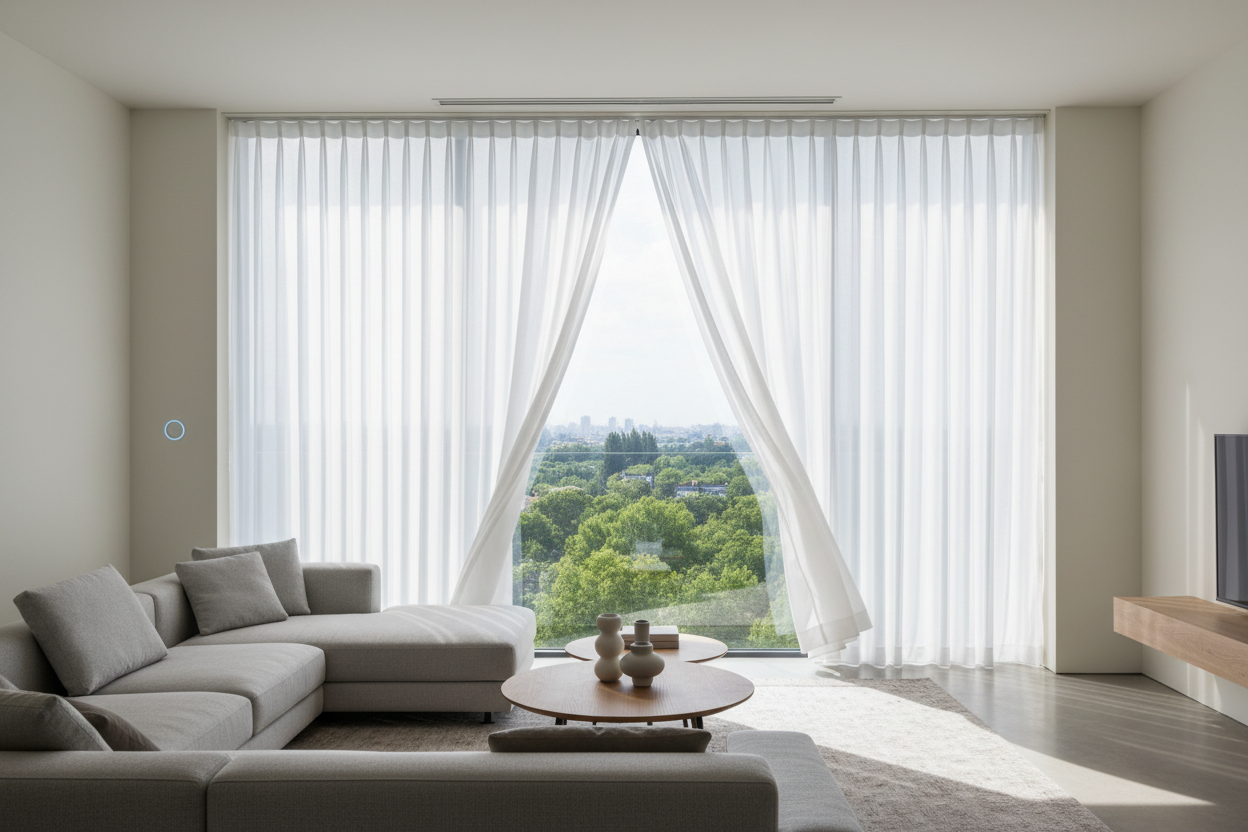 I Hated My Continuous Cord Loop Roman Shades (Until I Automated Them)