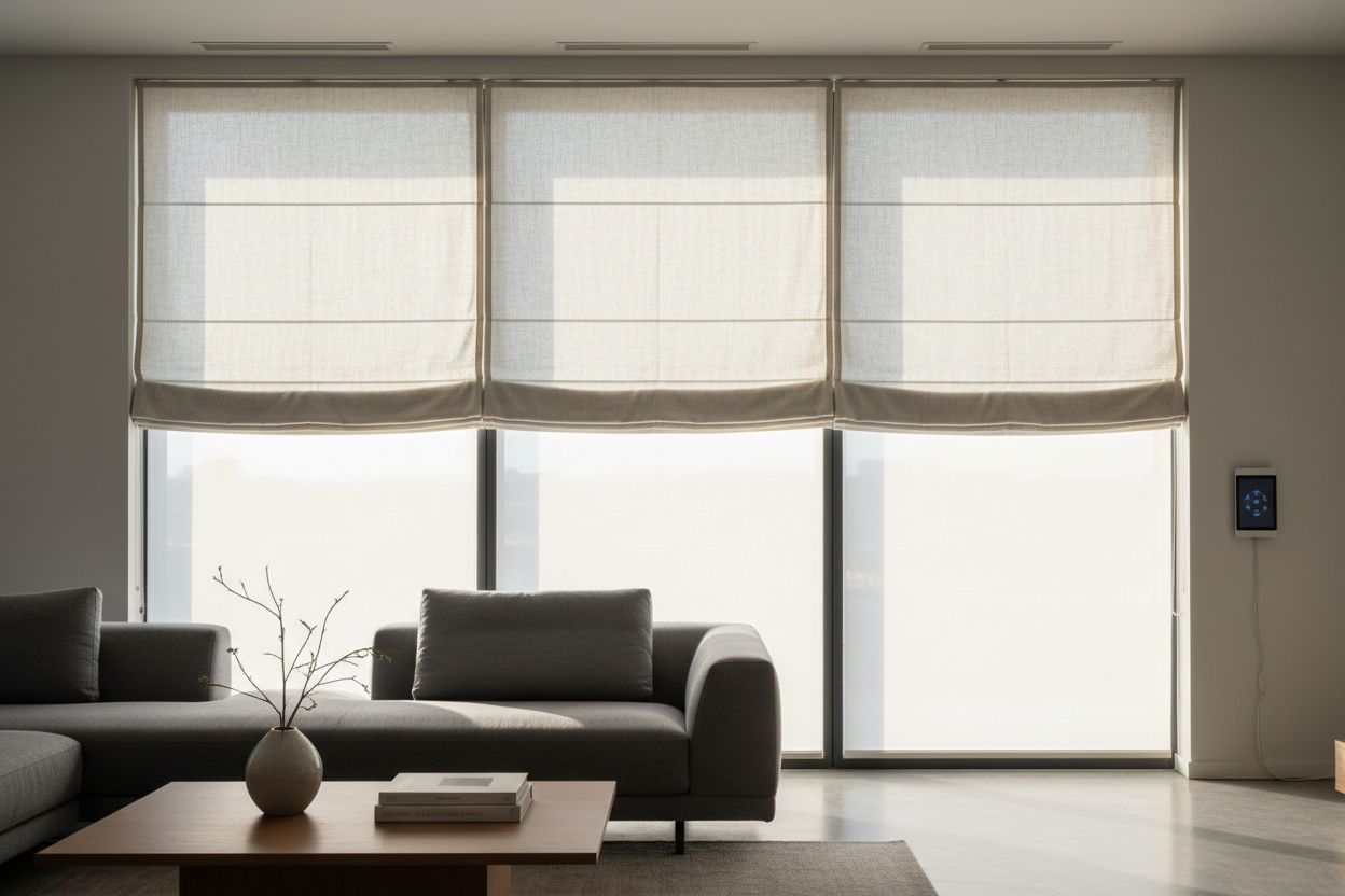 Stop Manually Pulling 70 Inch Wide Roman Shades (They Will Break)