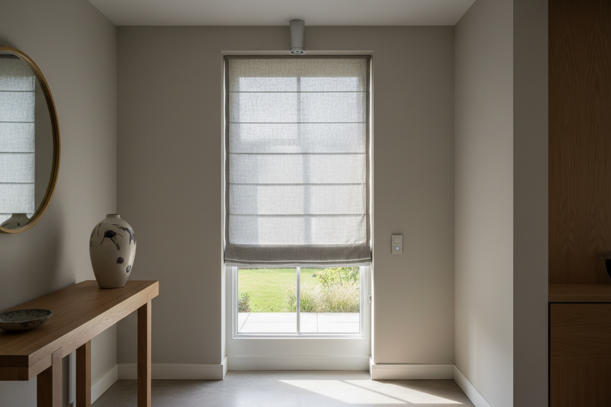 Why Automating a Narrow 23 Inch Roman Shade Is Harder Than It Looks