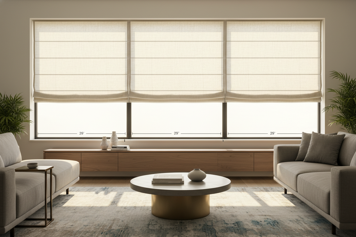Uneven Blinds Drove Me Crazy (Until I Synced 29 Inch Roman Shades)