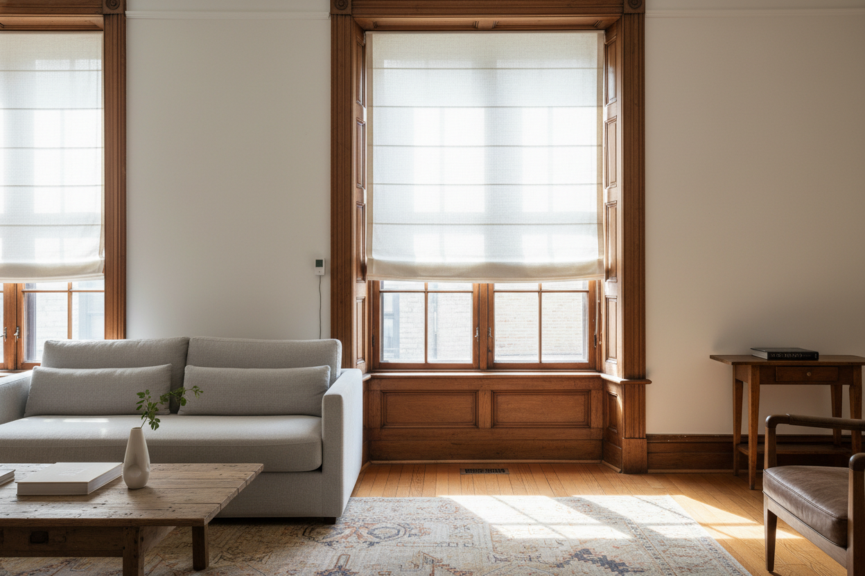 Don't Ruin Your Window Trim Trying to Force a 27" Roman Shade to Fit