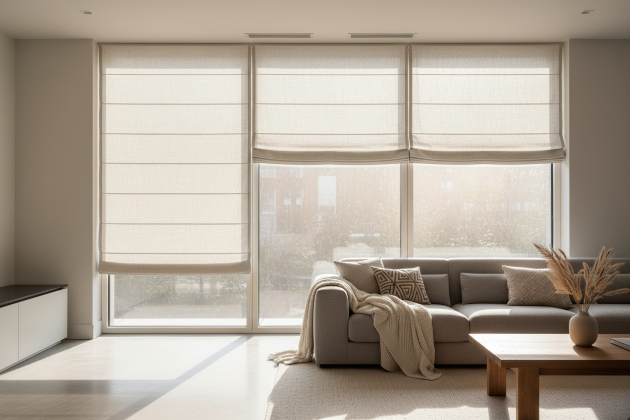 My Sagging Blinds Nightmare Ended With Roman Shades 58 Inches Wide
