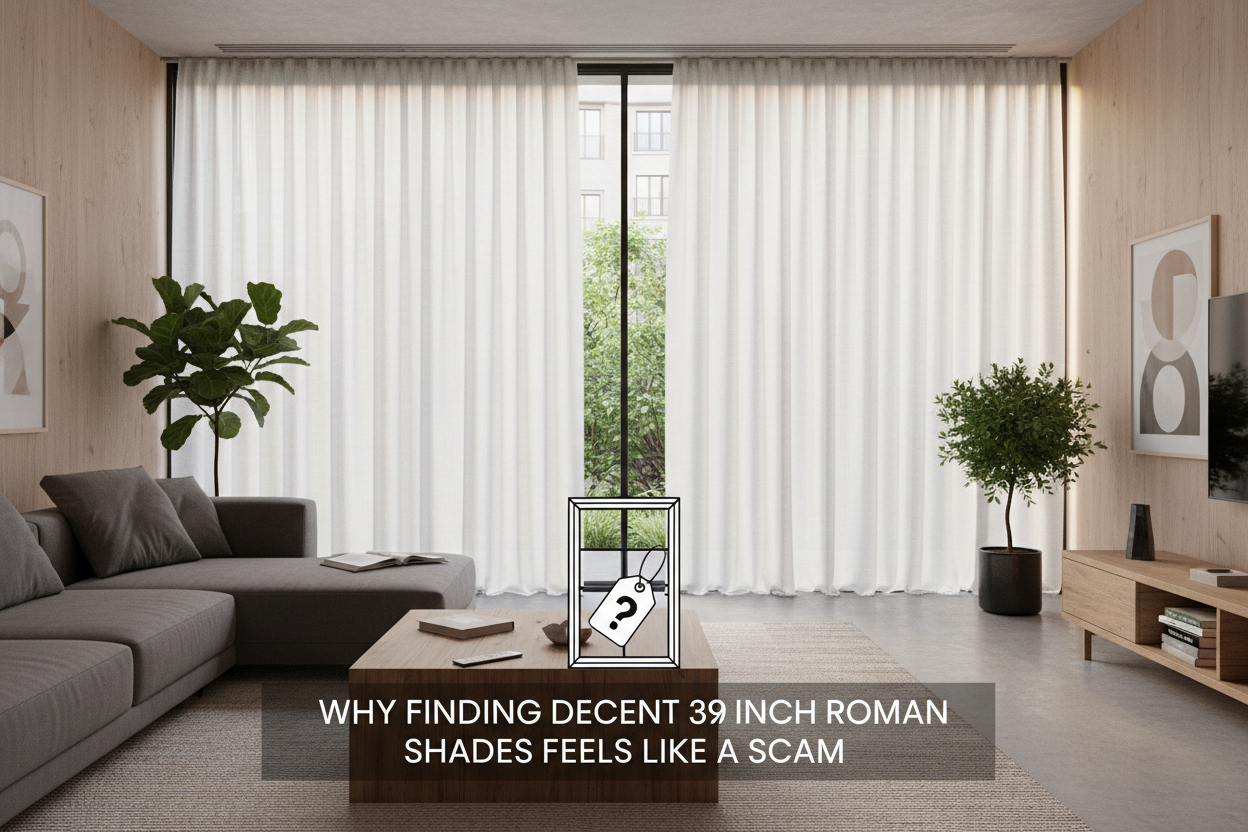 Why Finding Decent 39 Inch Roman Shades Feels Like a Scam