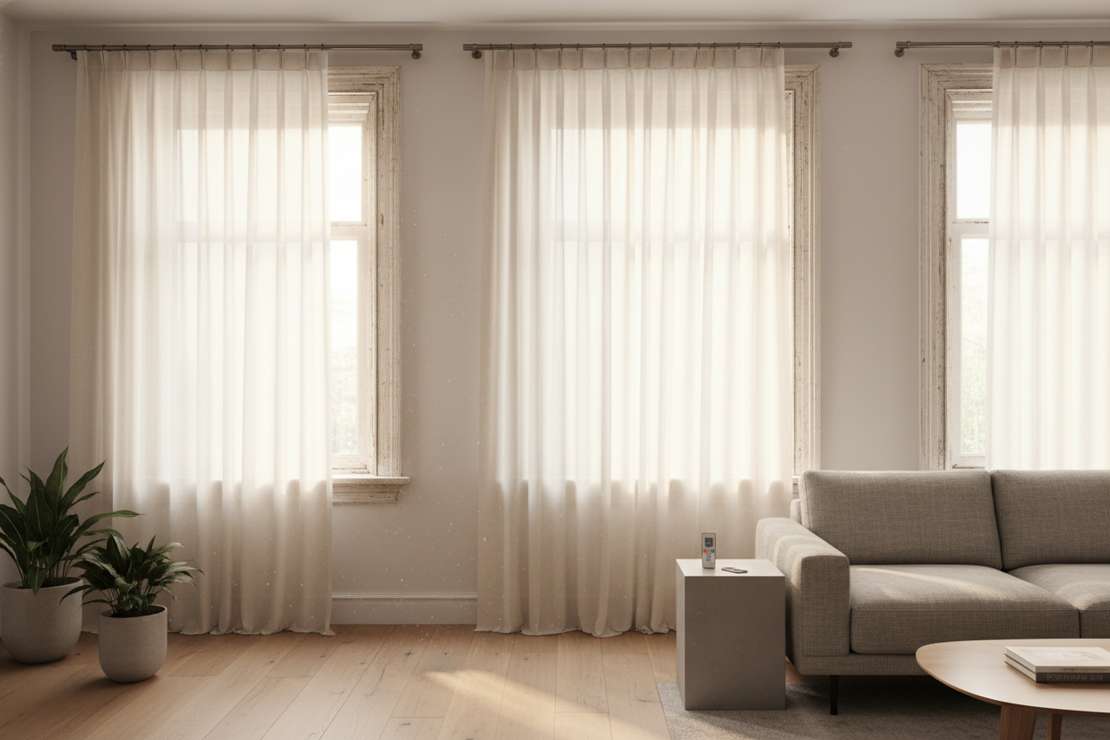 How Automating Heavy Roman Shades 34 x 72 Fixed My Drafty Old Windows