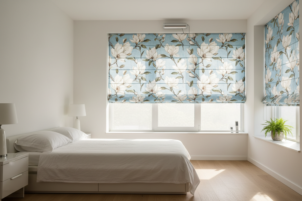 I Put Smart Motors in Floral Roman Blinds to Fix My Sterile House