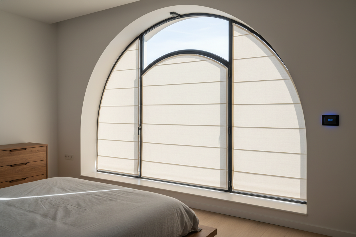The Geometry Nightmare of Automating Arch Window Roman Shades