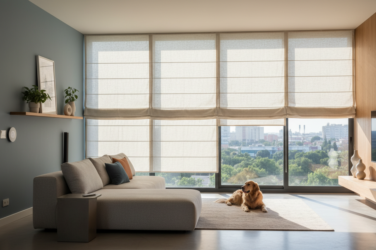 My Pet's Window Damage Settled the Blinds vs Roman Shades Debate