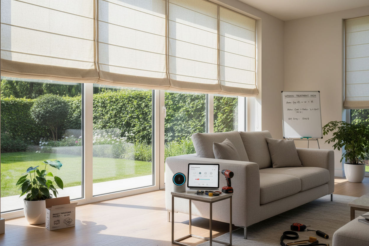 I Was Quoted $4K for Budget Blinds Roman Shades (I Did It Myself)