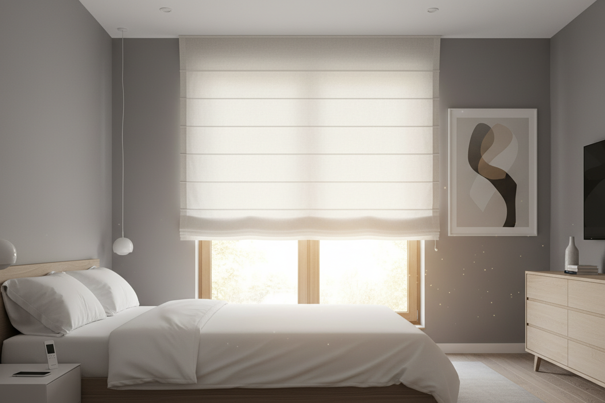 Faking Height: Why I Switched to Ceiling Mounted Roman Blinds