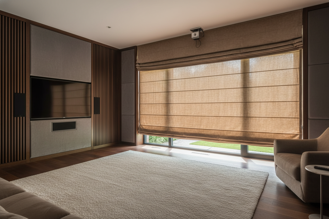 I Used Motorized Suede Blinds to Fix My Hardwood Floor Echo