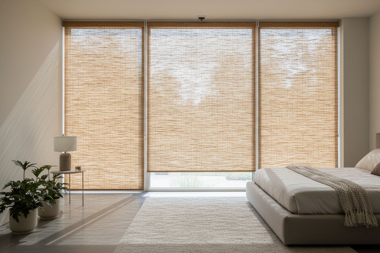Why I Replaced My Sterile Smart Shades With Wood Woven Blinds