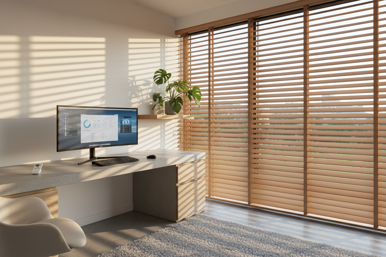 I Switched to Custom Venetian Blinds to Fix My Home Office Glare