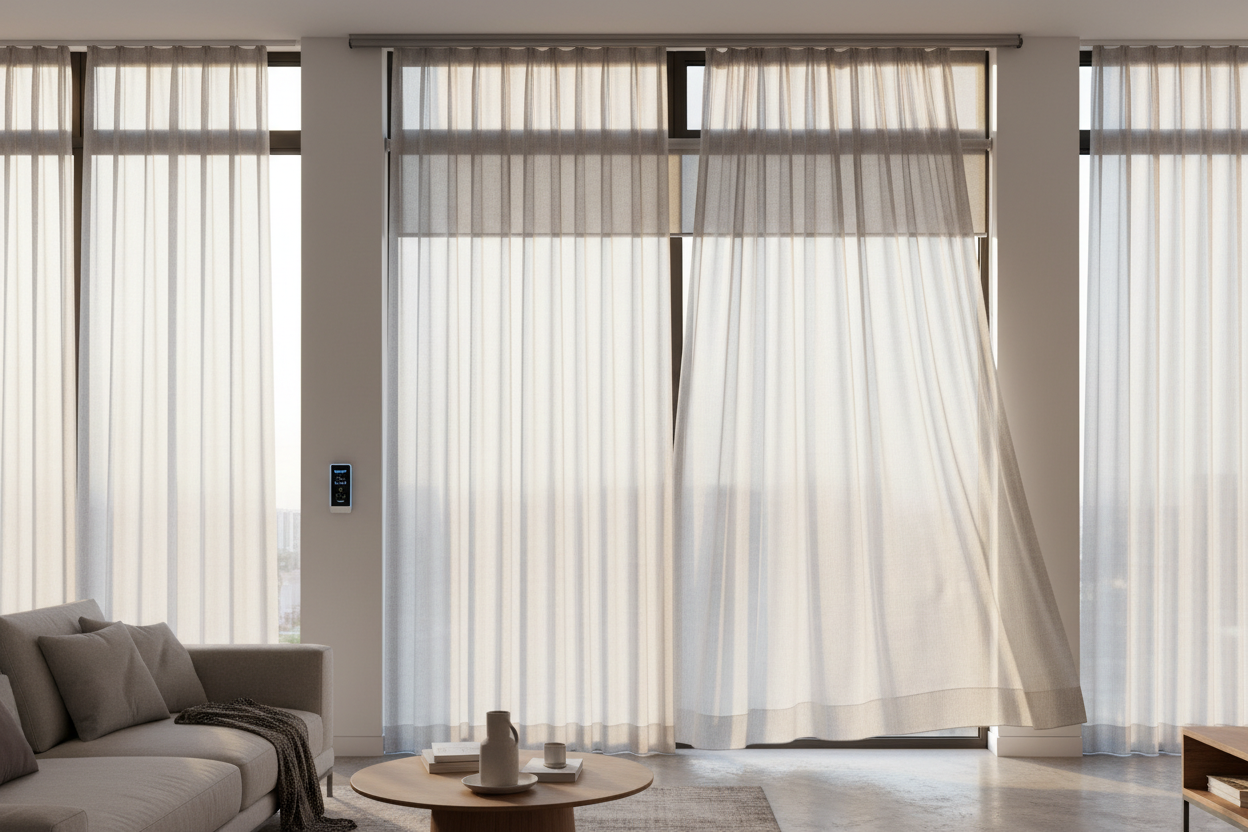 I Automated the Impossible Blind Window Shade in My Foyer