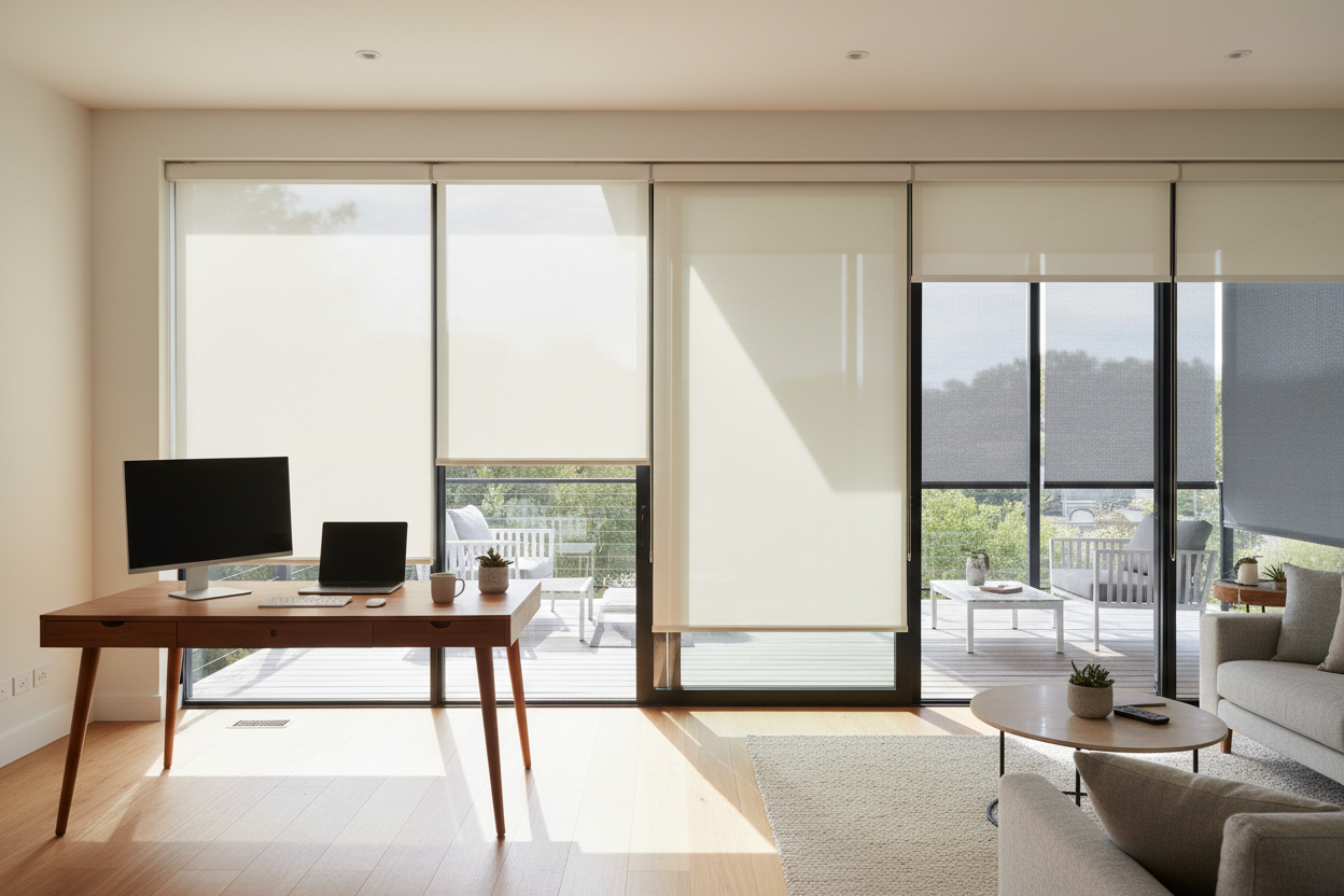 I Fixed My Glaring WFH Deck With Smart Outdoor Shades and Blinds
