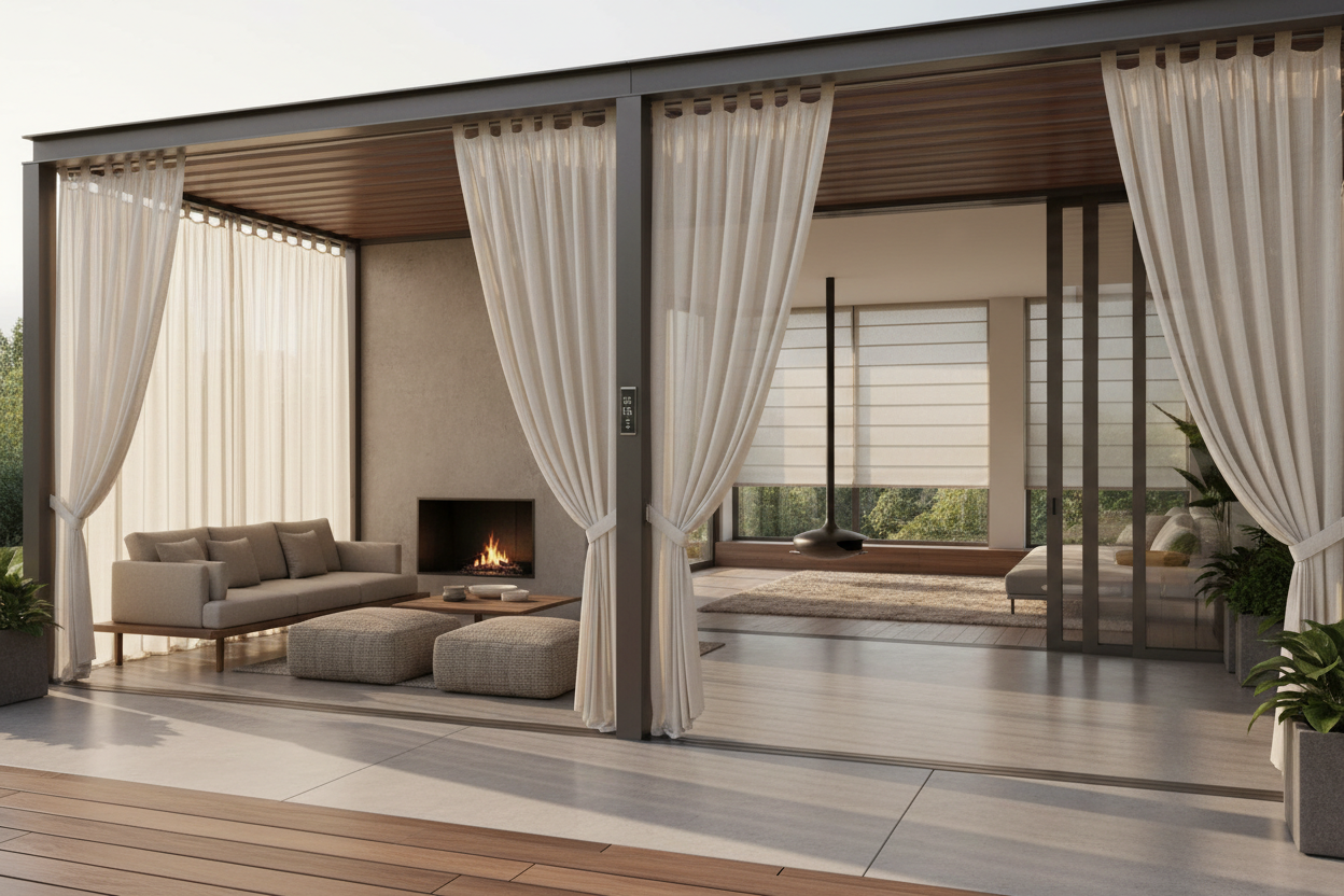 The Resort Cabana Vibe is a Trap (Until You Try an Outdoor Curtain Shade)