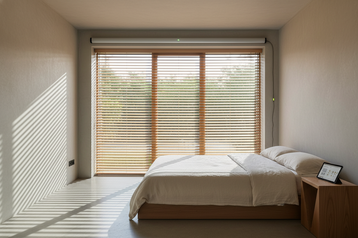 I Banned Plastic Smart Blinds (And Automated Bali Wood Shades Instead)