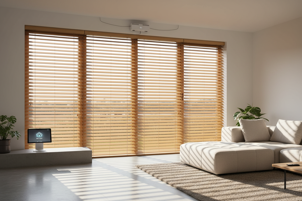 I Ruined 3 Motors Before Finally Buying Faux Wood Blinds Custom