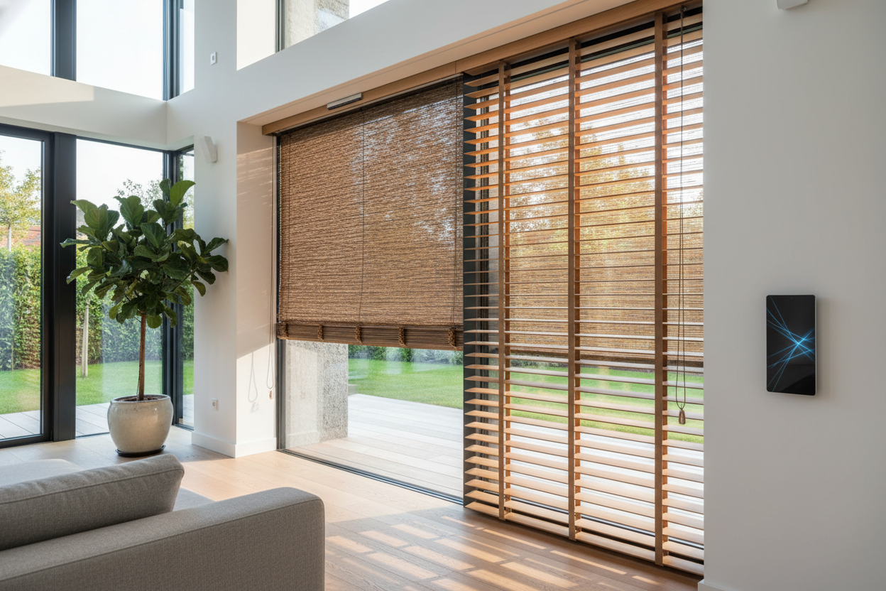 I Fixed My Ground Floor Privacy With Smart Bottom Up Wood Blinds
