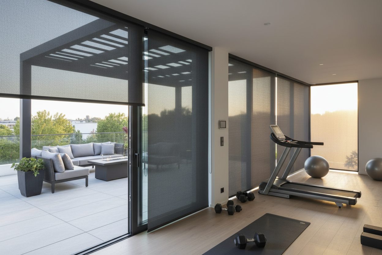 My Patio Gym Was a Sauna Until I Found Outdoor Solar Sun Shades