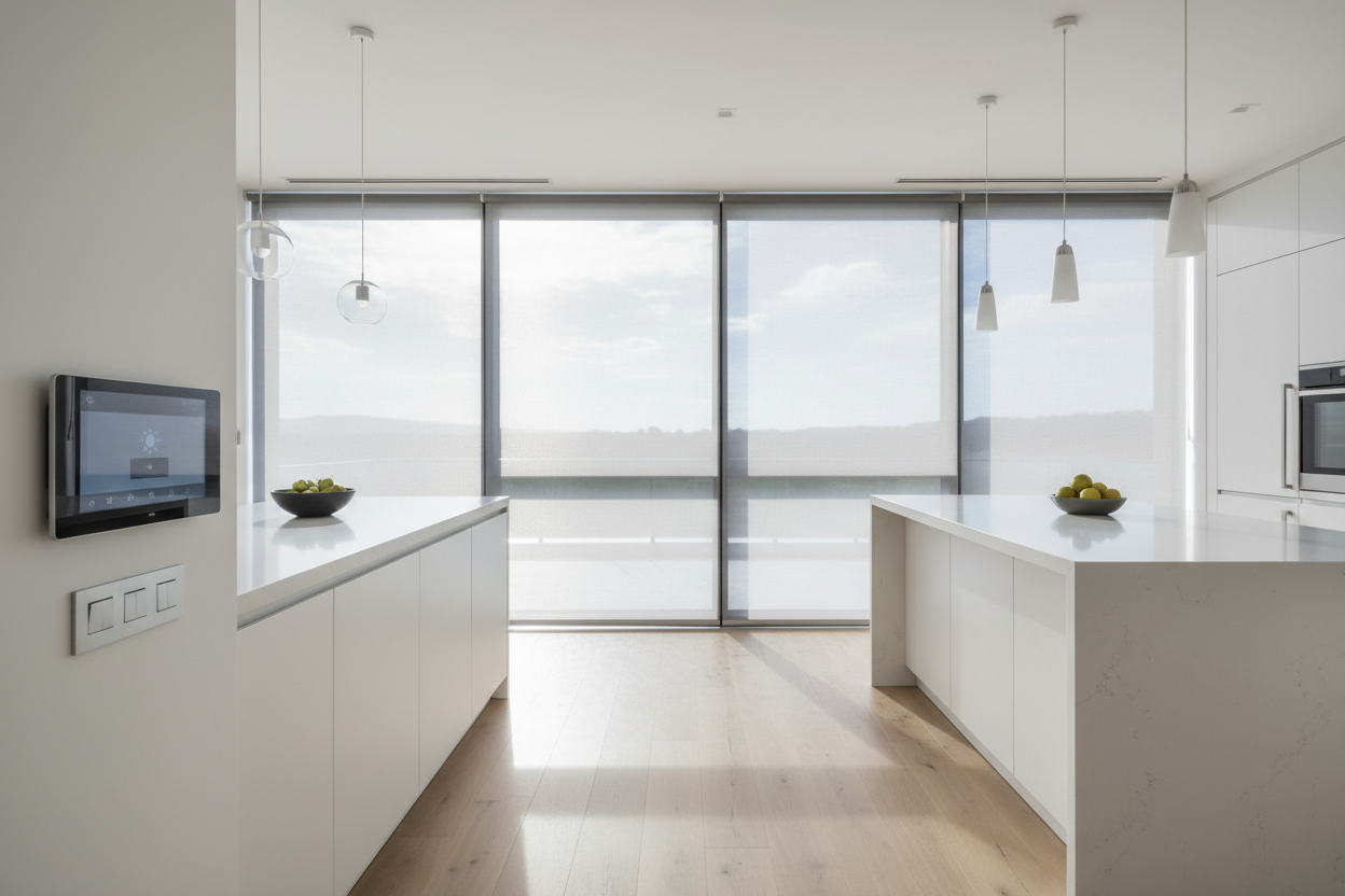 How I Stopped Blinding Kitchen Glare With Rolling Sun Shades