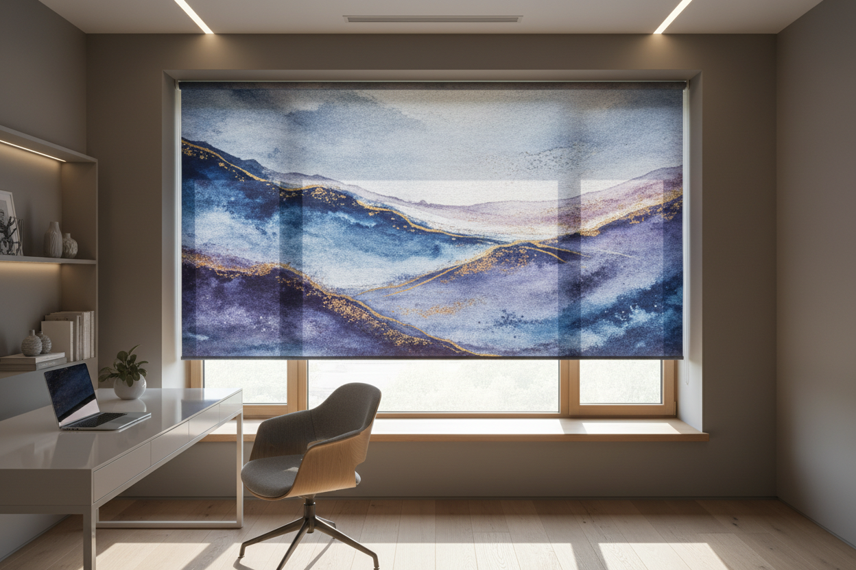 I Turned My Boring Blinds Into Art With a Custom Printed Roller Shade