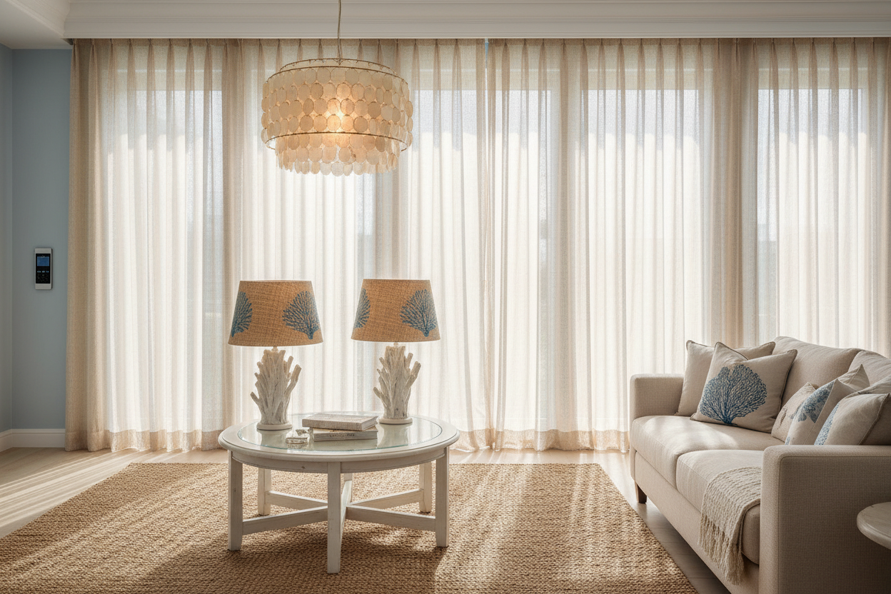 How I Styled Beach Themed Lampshades (Without Looking Tacky)